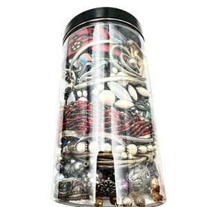 Mystery Jewelry Jar #1891 Wearable Quality Pieces 2lbs Necklace Bracelet Earring
